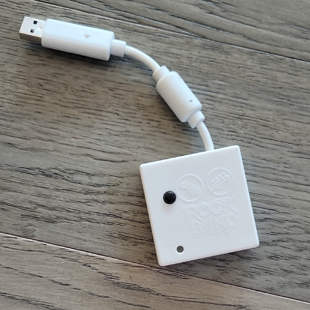 White USB Adapter for Video Game Consoles